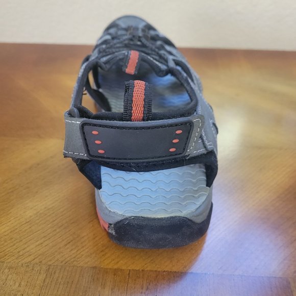 Men's Eddie Bauer Tommy Slip-On Grey Bump Toe Sandals - Picture 11 of 15